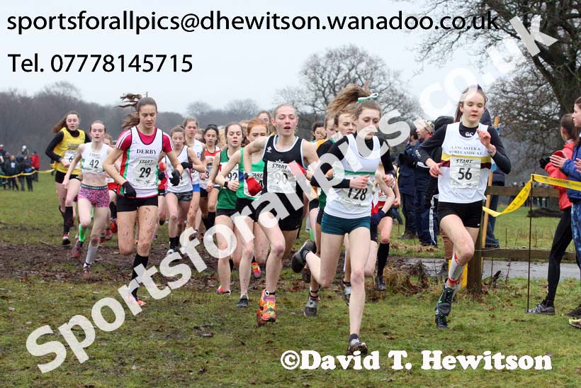 Womens under-17a  Northern Cross Country, Knowsley Safari Park. Photo: David T. Hewitson/Sports for All Pics